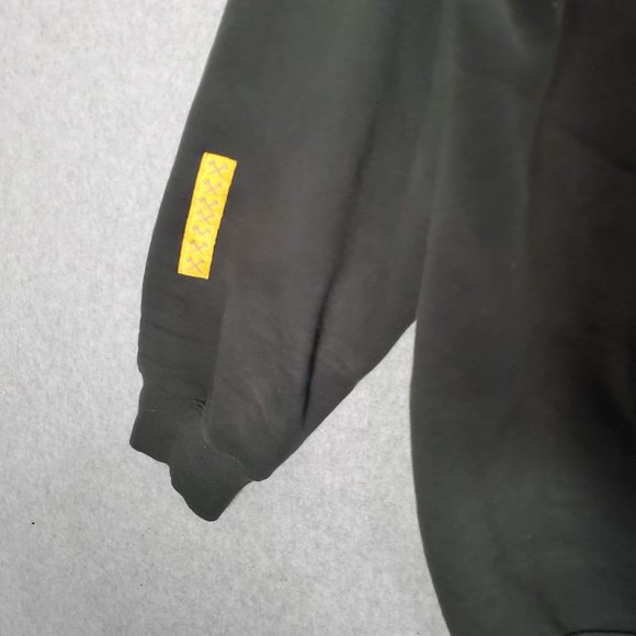 All American Roughneck Men Sweatshirt Large Black Hoodie Logo Pockets READ - Picture 9 of 11